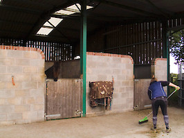 Field Farm Cross Country Livery tidying up